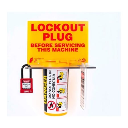Zing ZING RecycLockout Lockout Tagout Station, Plug Lockout,  7117